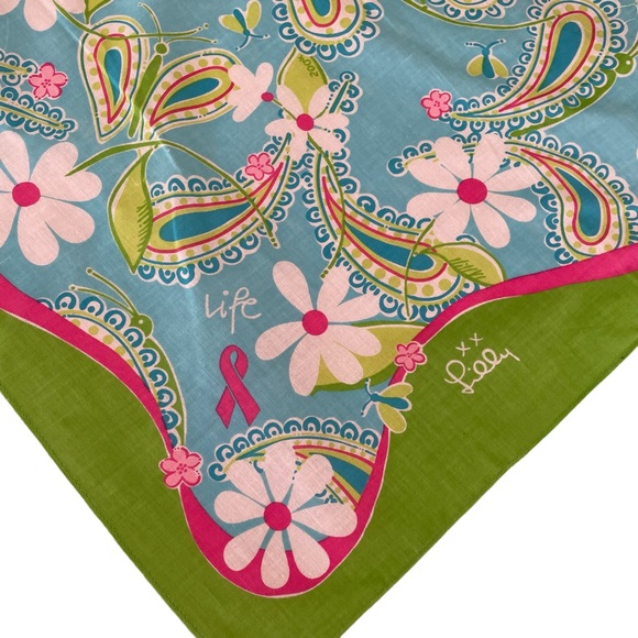 Lilly Pulitzer Accessories Lilly Pulitzer Ford Breast Cancer Bandana Poshmark